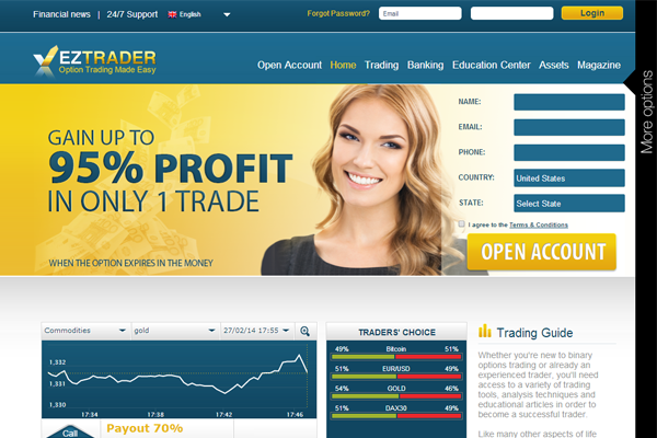 EZ Trader screen shot